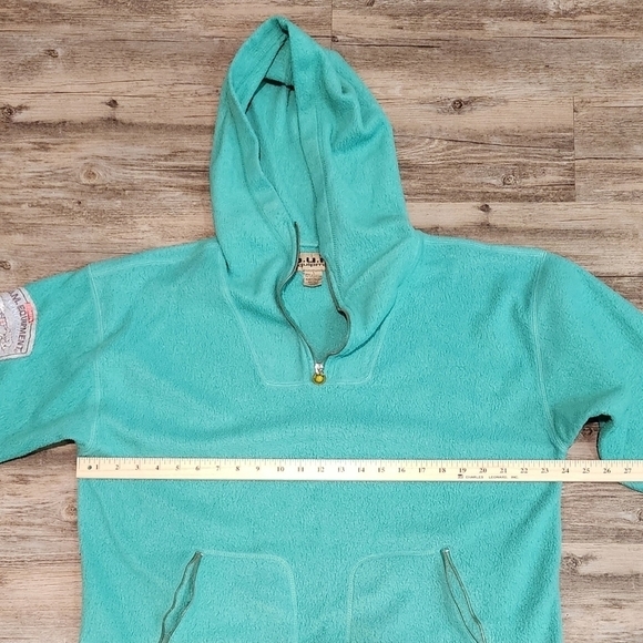 90s Vintage BUM Equipment Pullover Fleece Hoodie size Large - Picture 8 of 8
